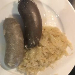 Leber- und Blutwurst mit Kraut